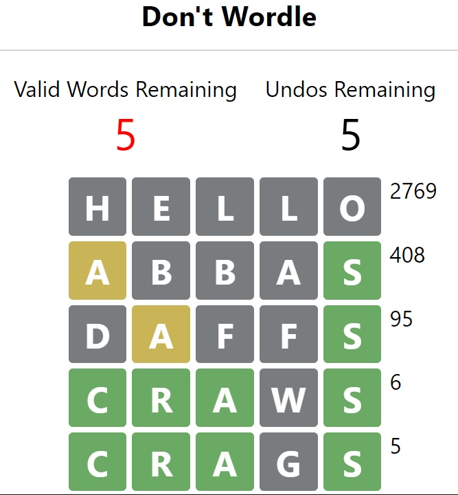 Don't Wordle